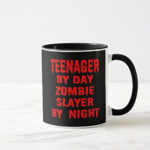 Mug Adolescent par jour Zombie Slayer par nuit