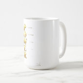 Mug ADOM Premium Inspirational "POWER" Graphique pour (Devant droit)