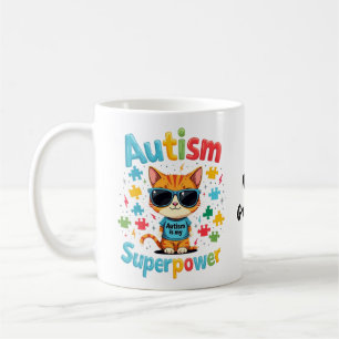 Mug Adopter l'amour pour les chats L'autisme est mon s