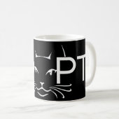 Mug Adopter le blanc de chat (Devant droit)