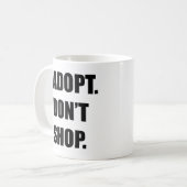 Mug Adopter ne pas faire de shopping (Devant gauche)