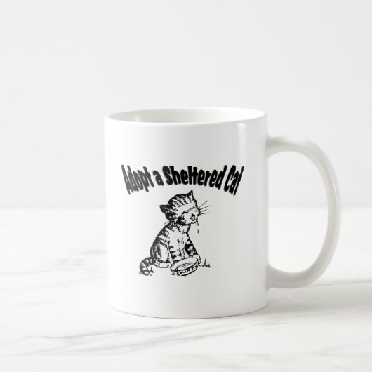Mug Adopter un chat hébergé (Droite)