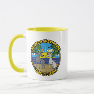 MUG ADOPTER UN GREYHOUND ILS SONT GRANDS