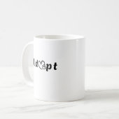 Mug Adopter une journée d'hébergement pour animaux de  (Devant gauche)