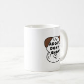 Mug Adopter une journée d'hébergement pour animaux dom (Devant droit)