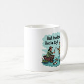 Mug Adoptez la joie de la pêche (Devant droit)