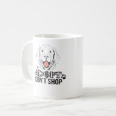 Mug Adoptez Ne pas Acheter Secourir Chien sans-abri (Devant gauche)