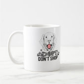 Mug Adoptez Ne pas Acheter Secourir Chien sans-abri (Gauche)
