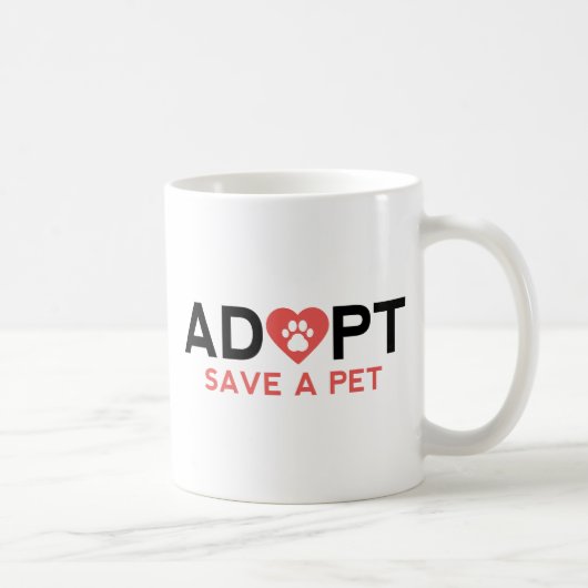 Mug Adoptez Save A Pet (Droite)