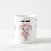Mug Adorable Ballerina Elephant En Pointe (Centre)