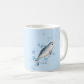 Mug adorable bébé Narwhal océan Bubbles (Devant droit)