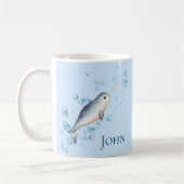 Mug adorable bébé Narwhal océan Bubbles (Gauche)