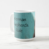 Mug adorable Berger Bleu Allemand Chiot (Devant gauche)