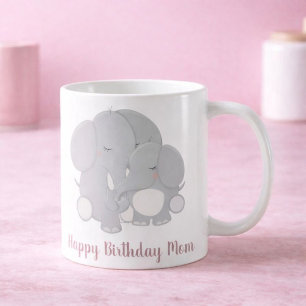 Mug Adorable bouddles d'éléphants, joyeux maman d'anni