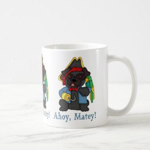Mug Adorable Carlin noir Costume de pirate Tee - shirt
