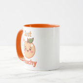 Mug Adorable Cartoon Peach with a Smile (Devant gauche)