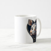 Mug Adorable Cartoon Rhinoceros Face De Zipper (Devant droit)