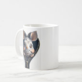 Mug Adorable Cartoon Rhinoceros Face De Zipper (Devant gauche)