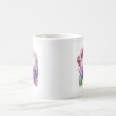 Mug Adorable Charme Cosy Cute Blanc Chat Napping Viole (Centre)