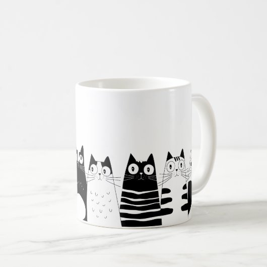 Mug Adorable chat assis (Devant droit)