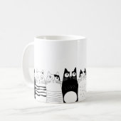 Mug Adorable chat assis (Devant gauche)