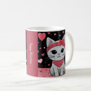 Mug Adorable Chat en déguisement - Purrffect Valentine