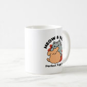 Mug Adorable chat et chien Hug - Meow & Woof Design (Devant droit)