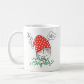 Mug Adorable chat s'endort en attendant Noël (Gauche)