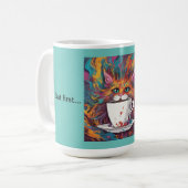 Mug Adorable chat thème Mais d'abord... Café! Thermiqu (Devant gauche)
