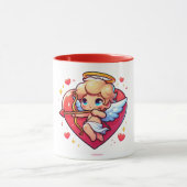 Mug Adorable Cherub Cupid's Romantic Aim  (Centre)