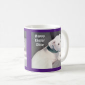 Mug adorable Chien Chien Chien Chien Violet Pâques Cad (Devant droit)