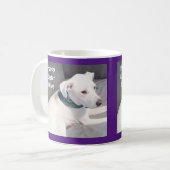 Mug adorable Chien Chien Chien Chien Violet Pâques Cad (Devant gauche)
