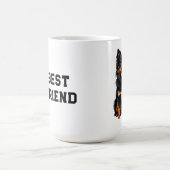 Mug Adorable chiot Pomeranian noir et feu (Centre)