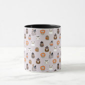 Mug Adorable Chouette d'Halloween Motif (Centre)
