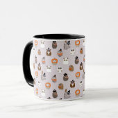 Mug Adorable Chouette d'Halloween Motif (Devant gauche)