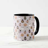Mug Adorable Chouette d'Halloween Motif (Devant droit)