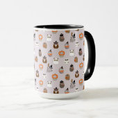 Mug Adorable Chouette d'Halloween Motif (Devant droit)
