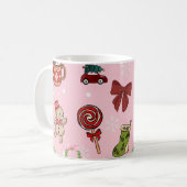 Mug Adorable Christmas Candy and Cocoa Pattern (Devant gauche)