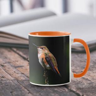 Mug Adorable colibri roux à la branche