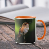 Mug Adorable colibri roux à la branche