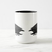 Mug Adorable Crested Puffin Cartoon Natation (Centre)