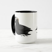 Mug Adorable Crested Puffin Cartoon Natation (Devant gauche)