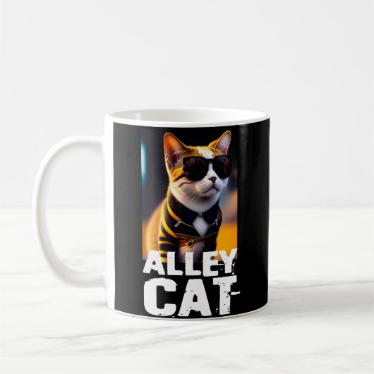 Mug Adorable Cute Cat en Tiger Tracksuit (Gauche)