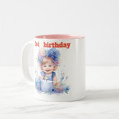 Mug adorable de 2ème anniversaire (Devant gauche)