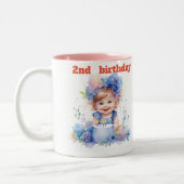 Mug adorable de 2ème anniversaire (Gauche)
