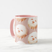 Mug Adorable Donut Visage Chien (Devant gauche)