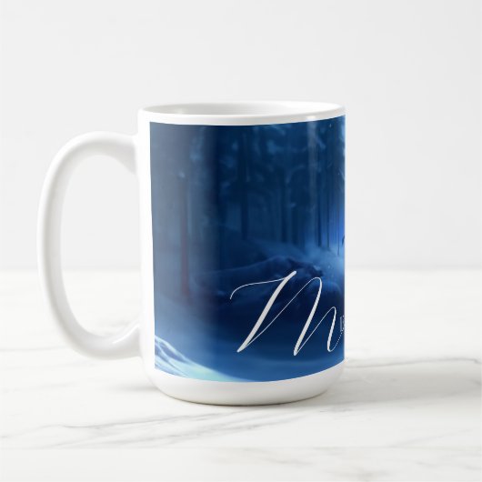 Mug Adorable Editable Winter Wonderland Noël (Gauche)