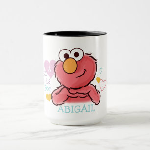 Mug Adorable Elmo   Ajoutez Votre Propre Nom