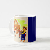 Mug adorable enfant avec adorable vache (Devant gauche)