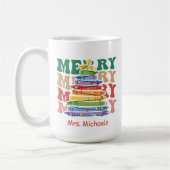 Mug Adorable enseignants Personnaliser Noël (Gauche)
